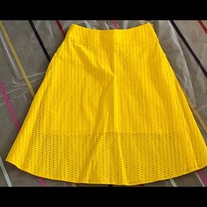 Yellow A line Skirt
